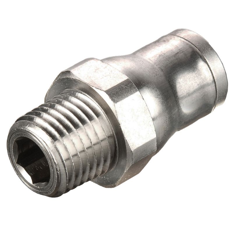 Picture of Parker 68PLM-4-6 - Electroless Nickel Plated Brass Push-to-Connect Fittings - Prestolok PLM