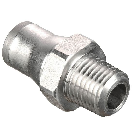 Picture of Parker 68PLS-12M-4 - Push-to-Connect Pneumatic Stainless Steel Fittings - Prestolok PLS