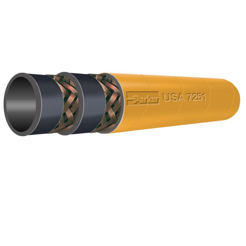 Picture of Parker 7251-3002K - THORO-BRAID® Medium Pressure Wire Braid Multipurpose Oil Resistant Hose, Series 7251