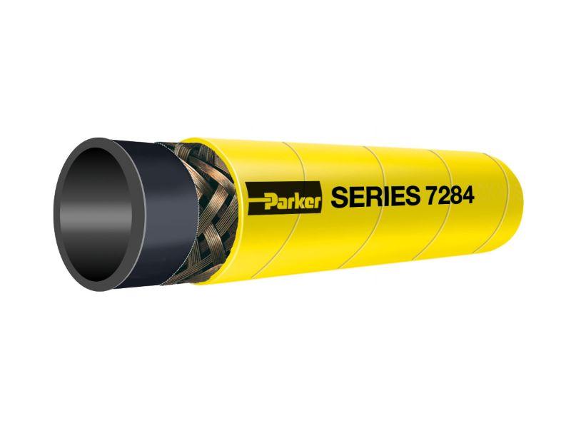 Picture of Parker 7284-501 - YELLOW BIRD® High Pressure Wire Braid Multipurpose Oil Resistant Hose, Series 7284