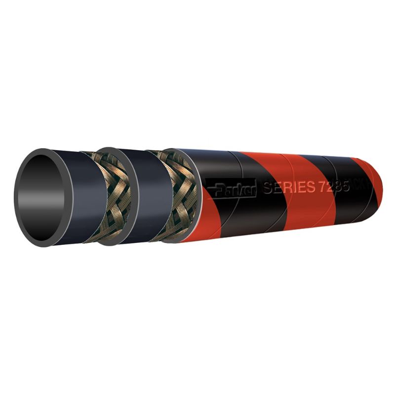 Picture of Parker 7285-1002 - DRAGON BREATH® II Barber Pole Steam Hose, Series 7285