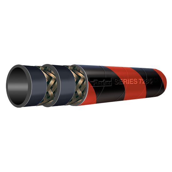 Picture of Parker 7285-1002 - DRAGON BREATH® II Barber Pole Steam Hose, Series 7285