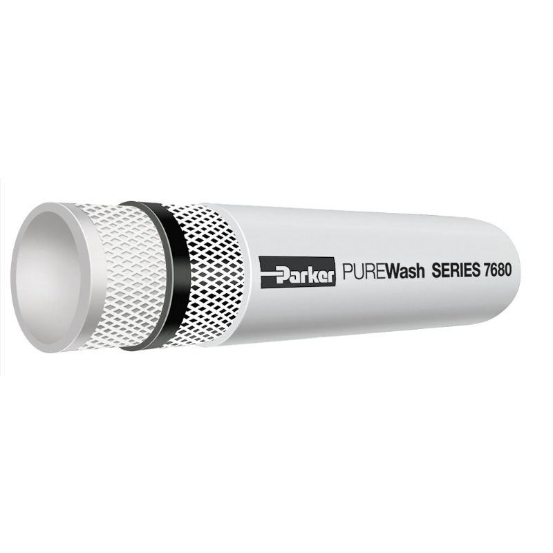 Picture of Parker 7680-16-WHT-RL - PUREWash Hose Series 7680