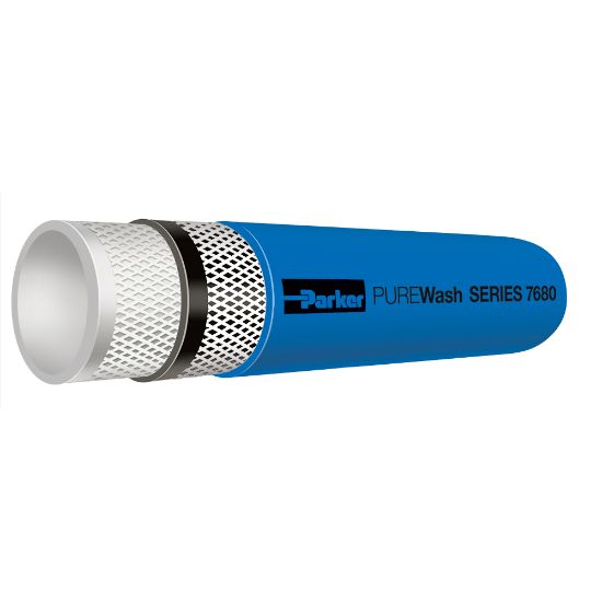 Picture of Parker 7680-8-BLU-RL - PUREWash Hose Series 7680