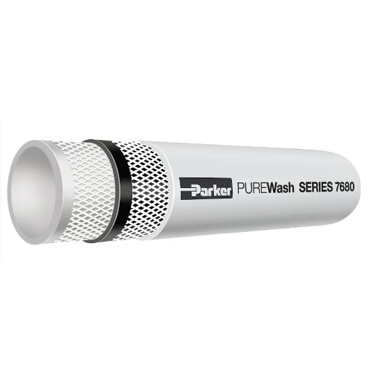 Picture of Parker 7680-12-WHT-RL - PUREWash Hose Series 7680