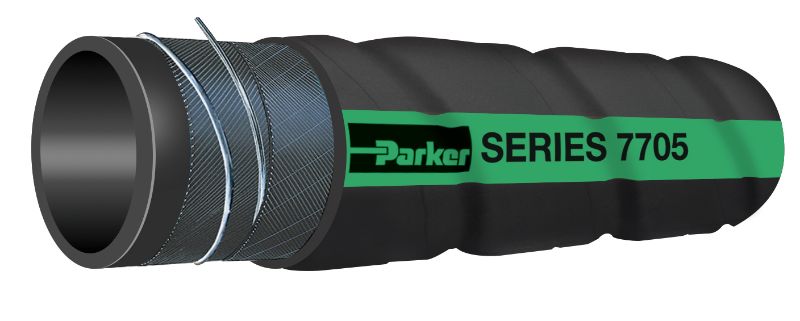 Picture of Parker 7705-2000 - GREEN LABEL™ Corrugated Petroleum Transport Suction Hose, Series 7705