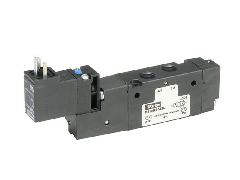 Picture of Parker B713BB553A - B Series Single Solenoid 4-way 2-position Valve