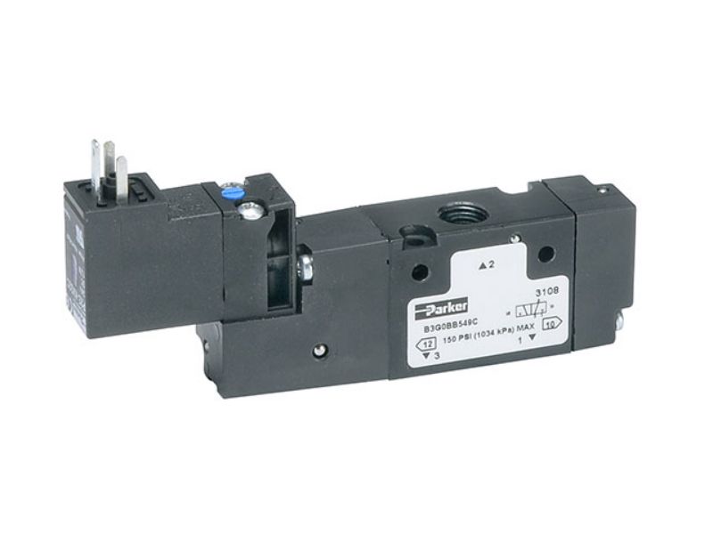 Picture of Parker B6V2BB549A - B Series Single Solenoid 3-way 2-position Valve