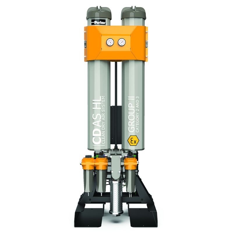 Picture of Parker CDASHL050-40N16PP - CDAS HL Medium Flow Heatless Compressed Air Dryer System