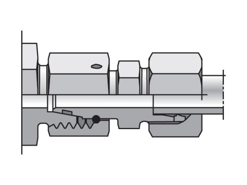Picture of Parker DA16SCF - EO/EO-2 Straight Swivel, Distance Adapter - DA