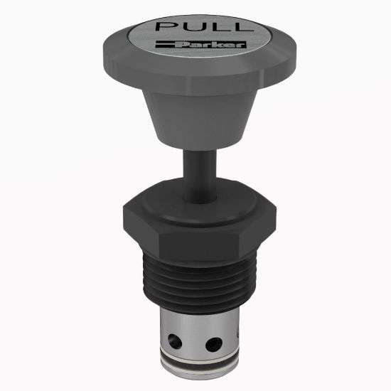 Picture of Parker DL101K - 2 Position, 2 Way Normally Closed Poppet Type Manual Valve