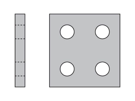 Picture of Parker DPDC1X - Metric Heavy Series DPDC Double Top Plate
