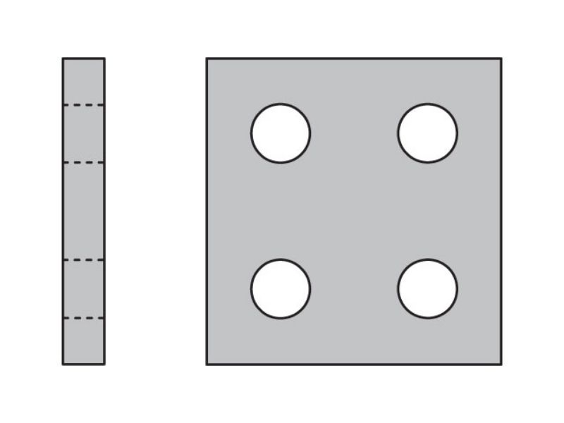 Picture of Parker DPDC5X - Metric Heavy Series DPDC Double Top Plate