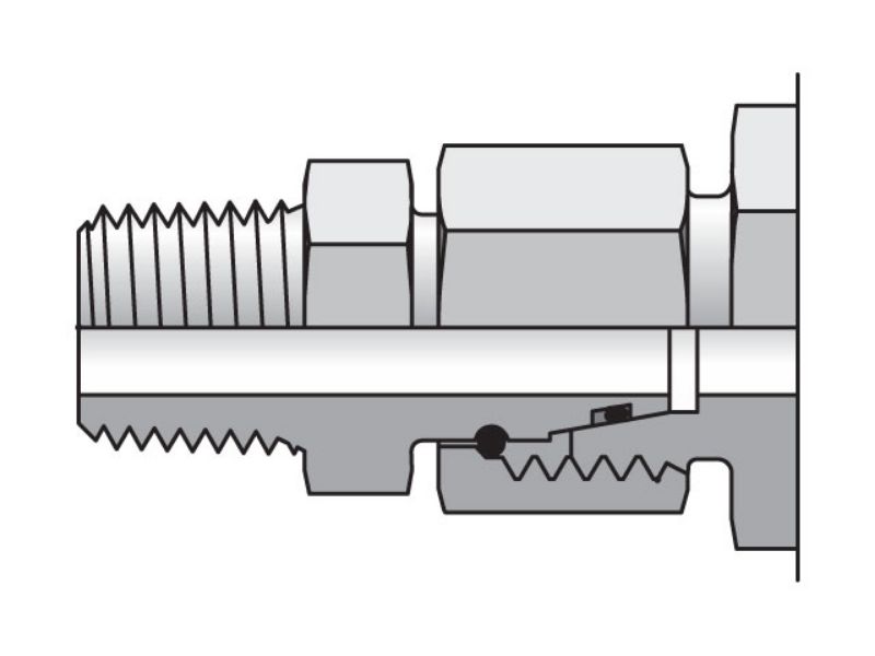 Picture of Parker EGE15L1/2NPTCF - EO/EO-2 Straight Swivel, Swivel Connector - EGE-NPT