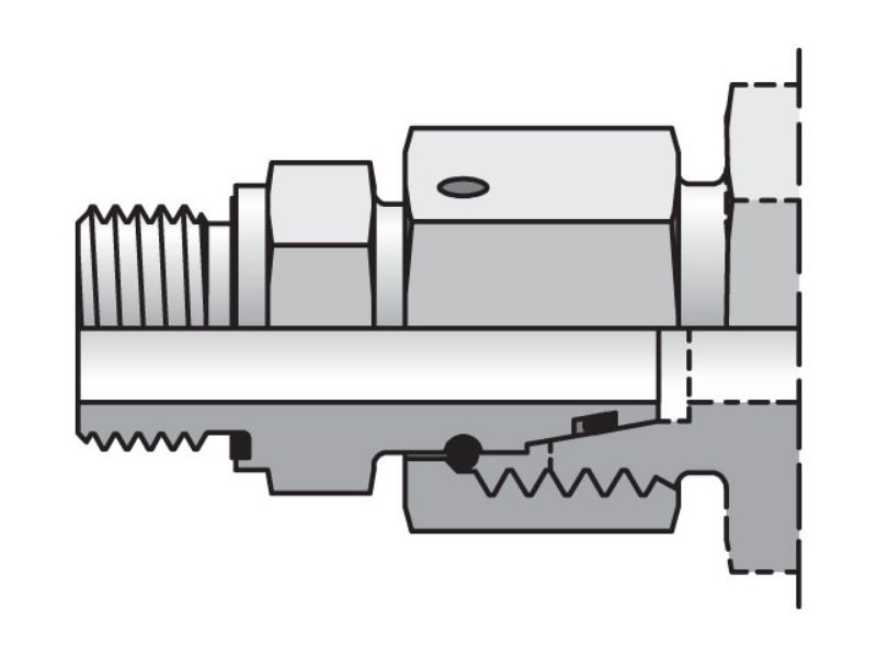 Picture of Parker EGE06SMEDCF - EO/EO-2 Straight Swivel, Swivel Connector - EGE-M-ED