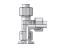 Picture of Parker EL08ZLCF - EO/EO-2 Tee, Swivel Nut Run - EL