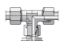 Picture of Parker ET10ZLCF - EO/EO-2 Tee, Swivel Nut Branch - ET