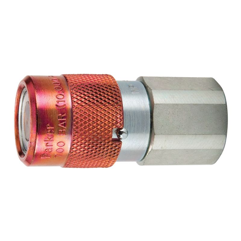 Picture of Parker FH-371-6FP - High Pressure, HTMA, Non-Spill, Flat Face Quick Couplings with Sleeve Lock - FH Series