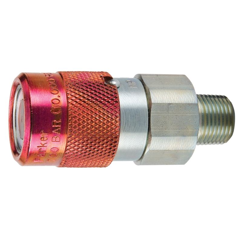 Picture of Parker FH-371-6MP - High Pressure, HTMA, Non-Spill, Flat Face Quick Couplings with Sleeve Lock - FH Series