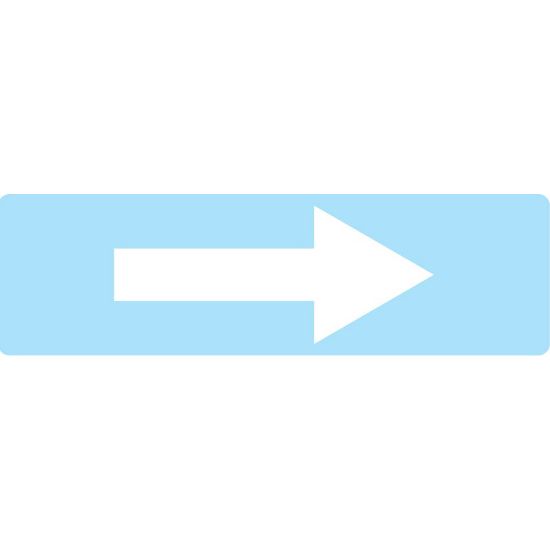 Picture of Parker FL-ARROW-WHT-L - Transair Pipe Stickers