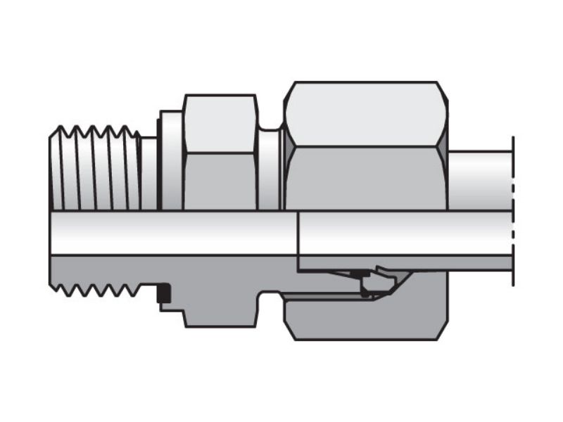 Picture of Parker GE06LMEDCF - EO/EO-2 Straight, Male Connector - GE-M-ED