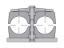 Picture of Parker H5205/205-PP - Inch Standard Twin Series 100R1 Hose Clamp Halves