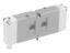Picture of Parker HB1VXBG023A - Isys ISO HB Series Single Solenoid 4-way 2-position Valve