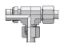 Picture of Parker LEE06LRCF - EO/EO-2 Tee, Adjustable Run - LEE-R
