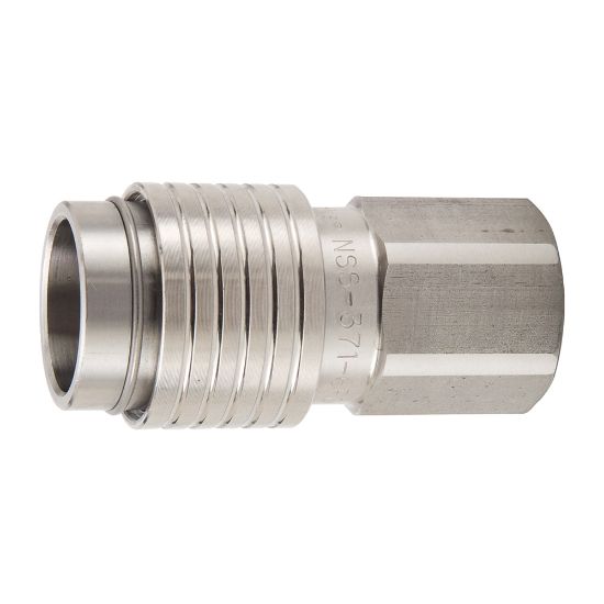 Picture of Parker NSS-371-8FO - High Flow, Liquid Cooling, Flat Face Hydraulic Quick Connect Couplings  - NSS Series