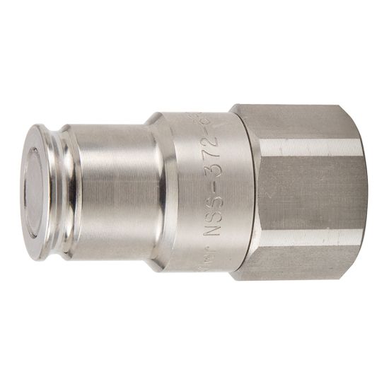 Picture of Parker NSS-372-6FO - High Flow, Liquid Cooling, Flat Face Hydraulic Quick Connect Couplings  - NSS Series
