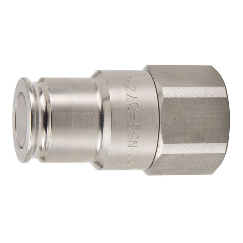 Picture of Parker NSS-372-6FO - High Flow, Liquid Cooling, Flat Face Hydraulic Quick Connect Couplings  - NSS Series