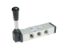 Picture of Parker P2LAX511VS - Viking Xtreme Series Manual/Mechanical Valve - 4-way 2-position Inline Perpendicular Lever