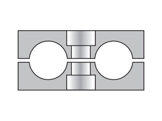 Picture of Parker RBP532X - Metric Standard Twin Series RBP Clamp Halves