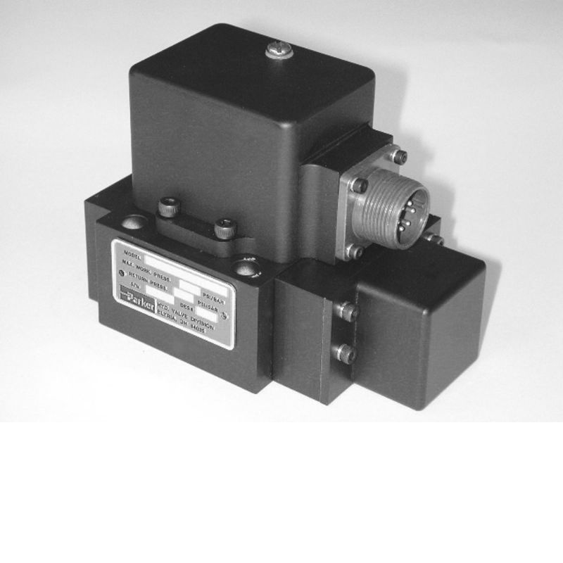 Picture of Parker SE2EHAA1BVA10 - Two-Stage, 4-way Flapper and Nozzle Servovalve - SE2E Series
