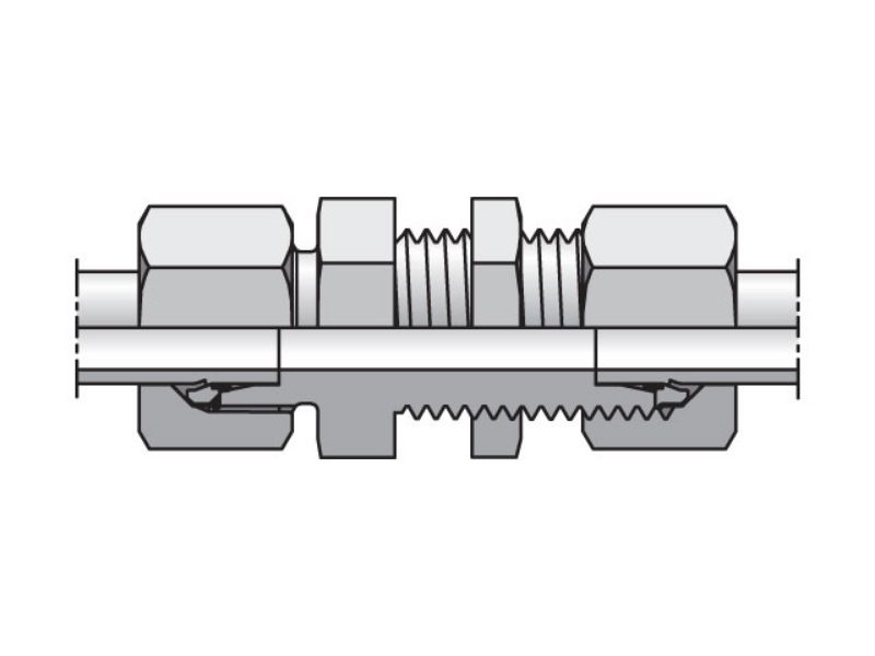 Picture of Parker SV06LCF - EO/EO-2 Straight, Bulkhead Union - SV
