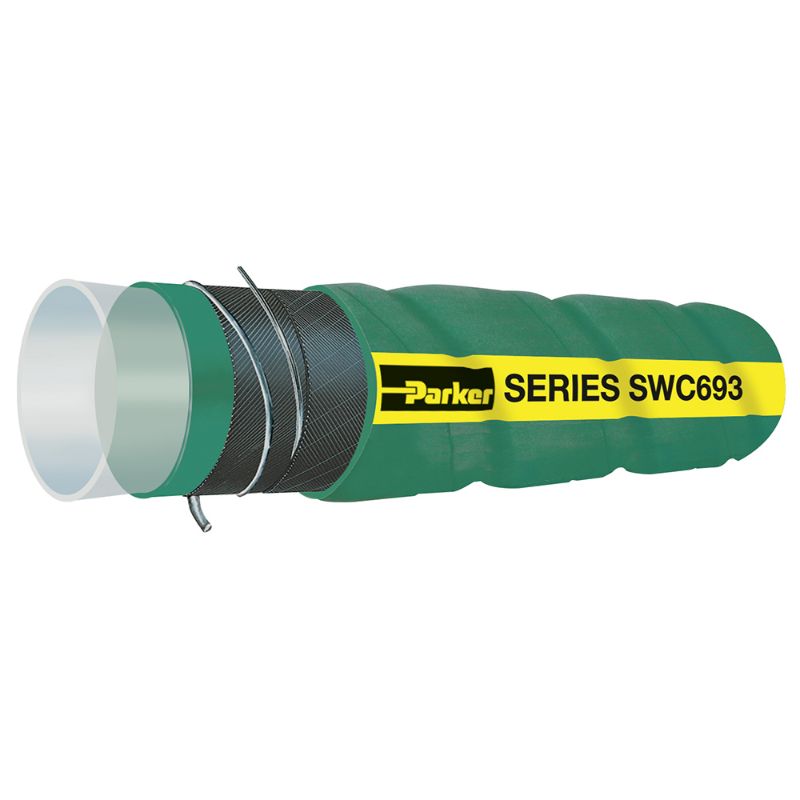 Picture of Parker SWC693-1500 - WILDCATTER® UHMWPE CORRUGATED CHEMICAL SUCTION HOSE