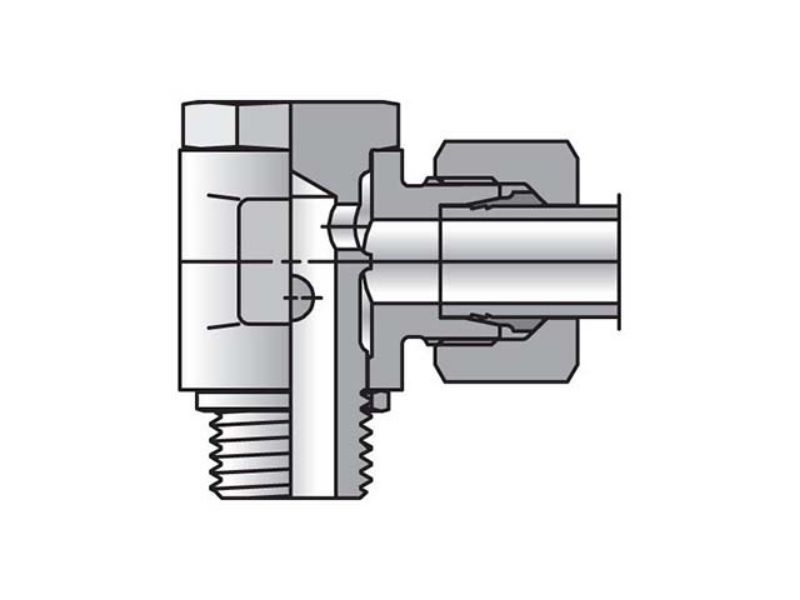 Picture of Parker SWVE06SRCF - EO/EO-2 90° Elbow, Banjo - SWVE-R