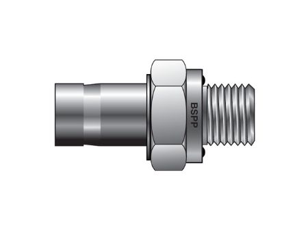 Picture for category CPI Metric Tube BSPP Tube End Male Adapter - T2HF R