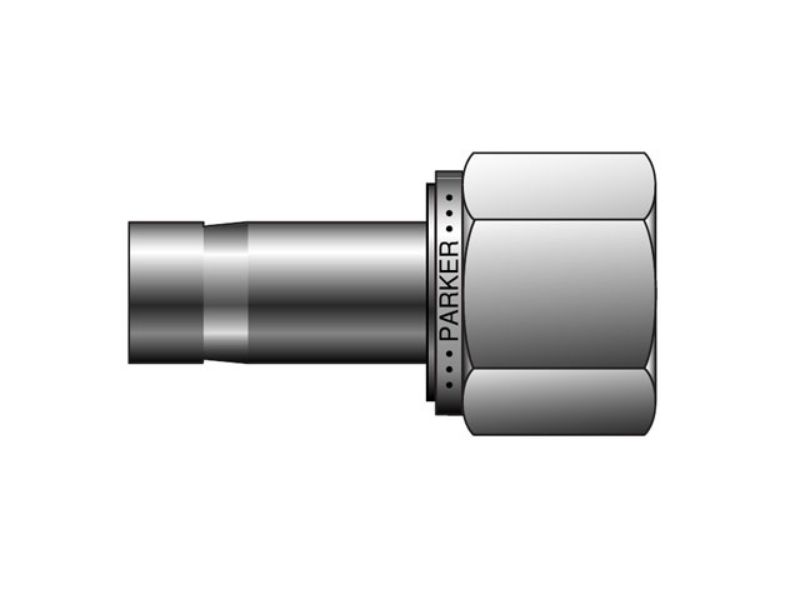 Picture of Parker T2G 25-1-B - CPI Metric Tube Tube End NPT Female Adapter - T2HG