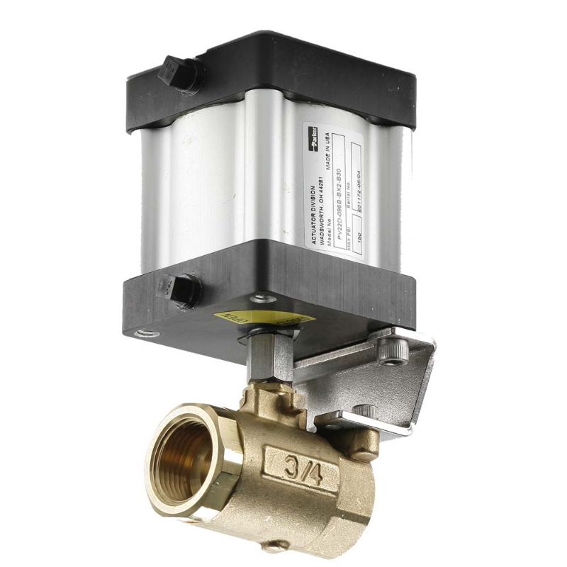 Picture of Parker V502SS-6-ACT - Industrial Ball Valves - Stainless Steel