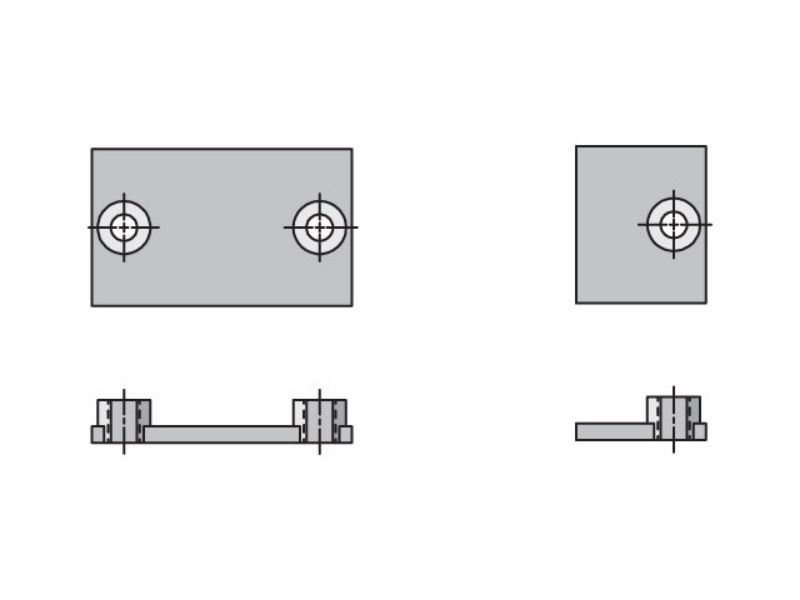 Picture of Parker WP-1-SS - Inch Standard Series WP Weld Plate