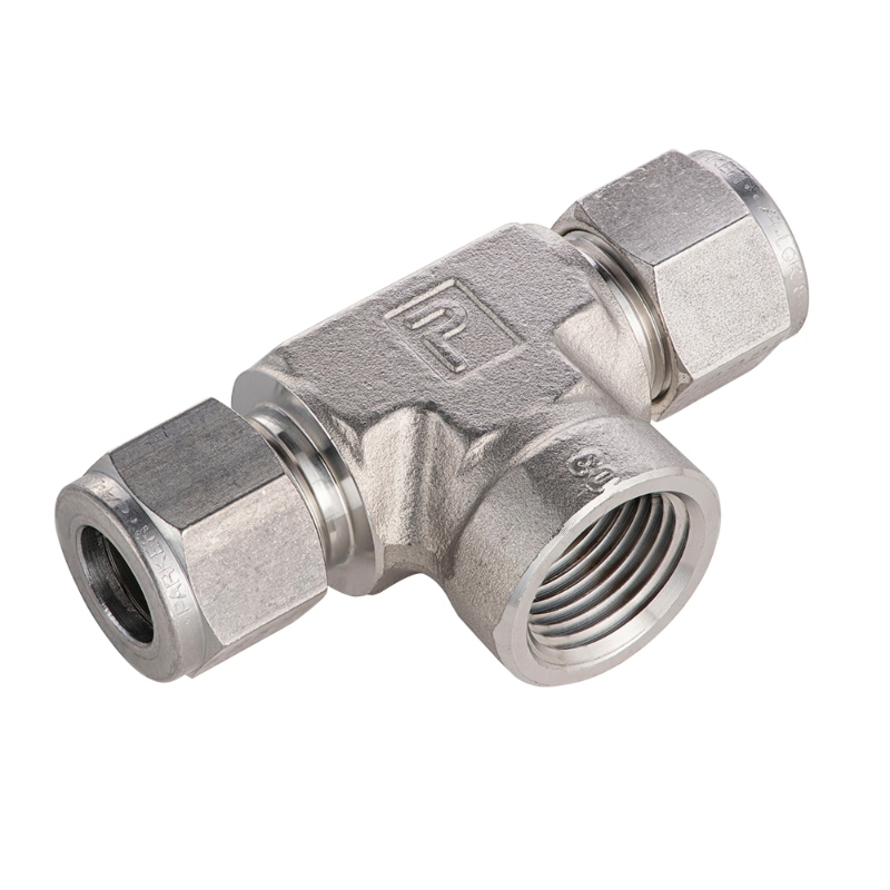 Picture of Parker 10FBT8N-316 - Parker Tube Fitting, NPT Female Branch Tee - A-LOK Series