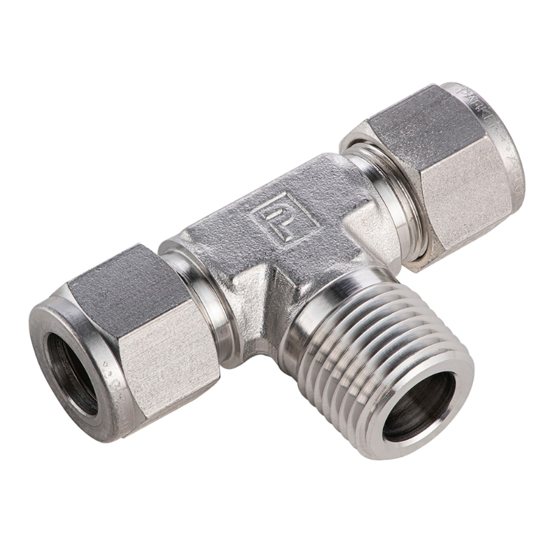 Picture of Parker 8MBT8N-316 - Parker Tube Fitting, NPT Male Branch Tee - A-LOK Series