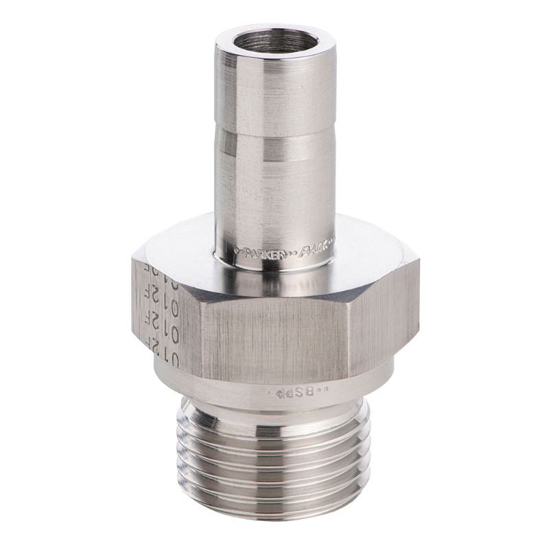 Picture of Parker 10MA8R-6MO - Parker Tube Fitting, BSPP Tube End Adapter - A-LOK Series