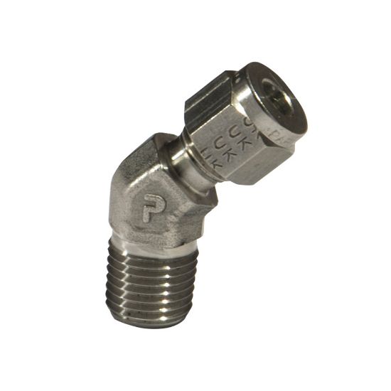 Picture of Parker 4MVEL4N-B - Parker Tube Fitting, NPT Male 45° Elbow - A-LOK Series