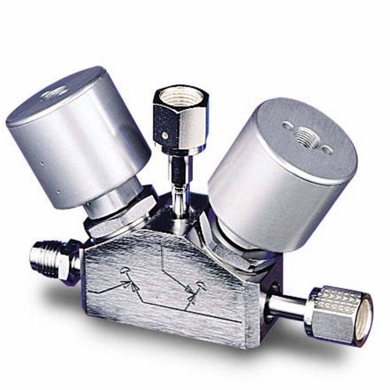 Picture of Parker 955Y1NC/NCFSFFMB - UHP Diaphragm Y-Valve – Manual or Air-actuated (vacuum to 250 psig) – 955Y Series