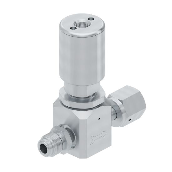 Picture of Parker 930AOPLPNCSFSMF - Ultra-High Purity (UHP) Low Flow, Low Pressure Diaphragm Valve – 930 Series