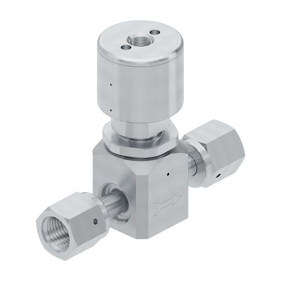 Picture of Parker 930AOPLPNOSFSFF - Ultra-High Purity (UHP) Low Flow, Low Pressure Diaphragm Valve – 930 Series