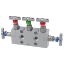 Picture of Parker HD6MO5MFFSBNC - 2, 3 and 5 Valve instrument manifolds, needle pattern, direct mount - H Series