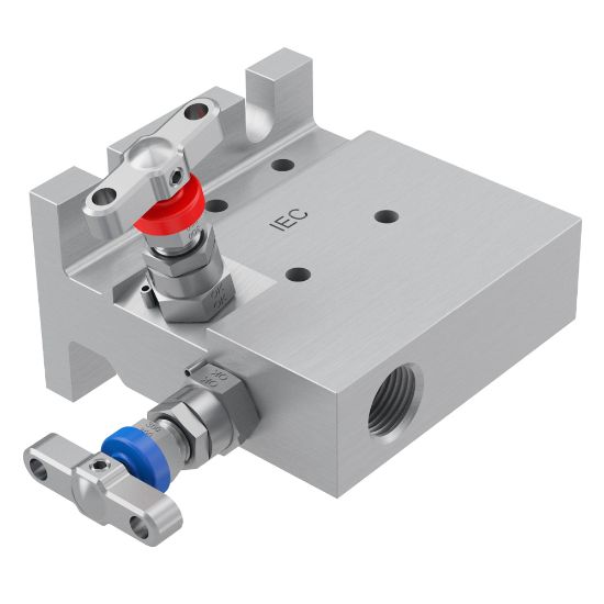 Picture of Parker HETS23NC - 2, 3 and 5 Valve instrument manifolds, needle pattern, direct mount - H Series